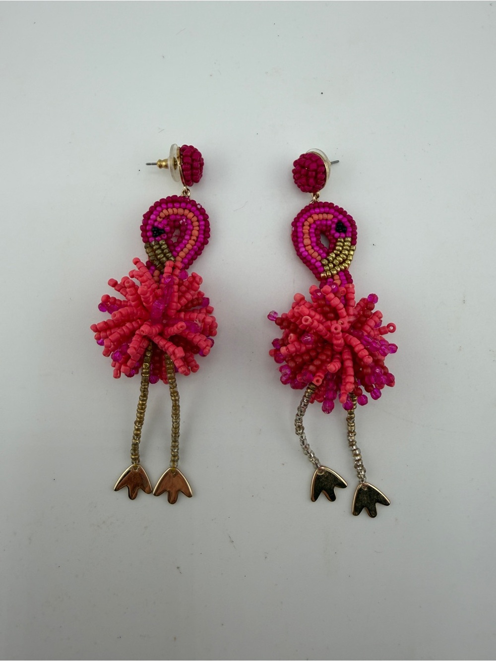 BaubleBar Flamingo Drop Earrings - Picture 3 of 4